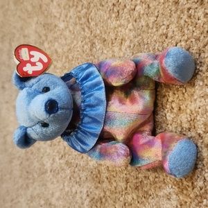 SEPTEMBER Birthday Bear Ty Beanie Baby Sapphire Retired